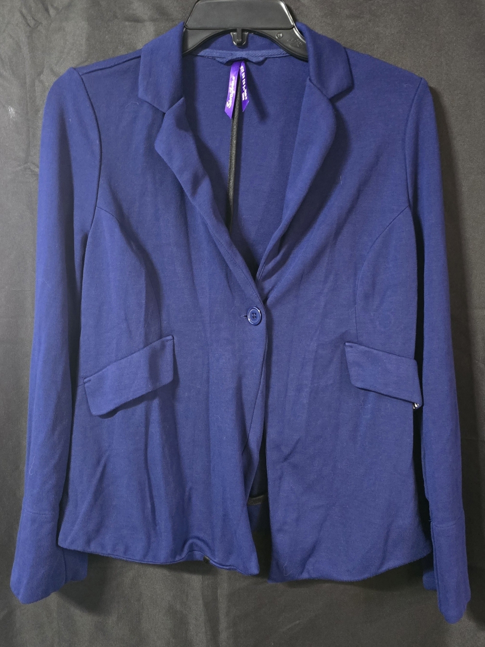 Seraphine Cobalt Blue Tailored Knit Blazer Jacket
